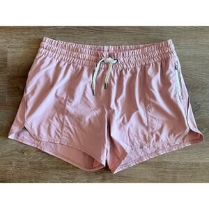 Vuori Clementine Athletic Shorts Women’s Large Pink Lined Running Gym Activewear
